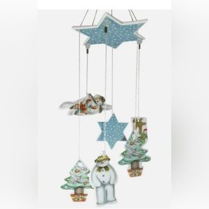 Royal Doulton Flying Snowman Mobile Wind Chime -The Snowman Gift Collection 1985